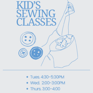 Kids Sewing (6+)